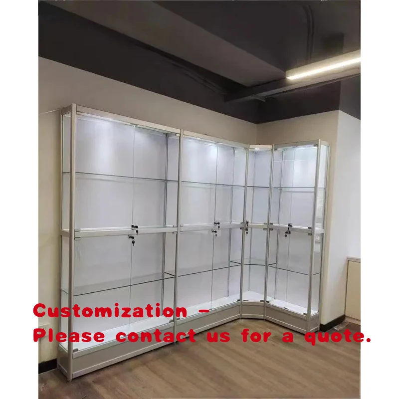 custom.Smoke Shop Retail Store Framed Glass Display Cabinet Wall Full showcase