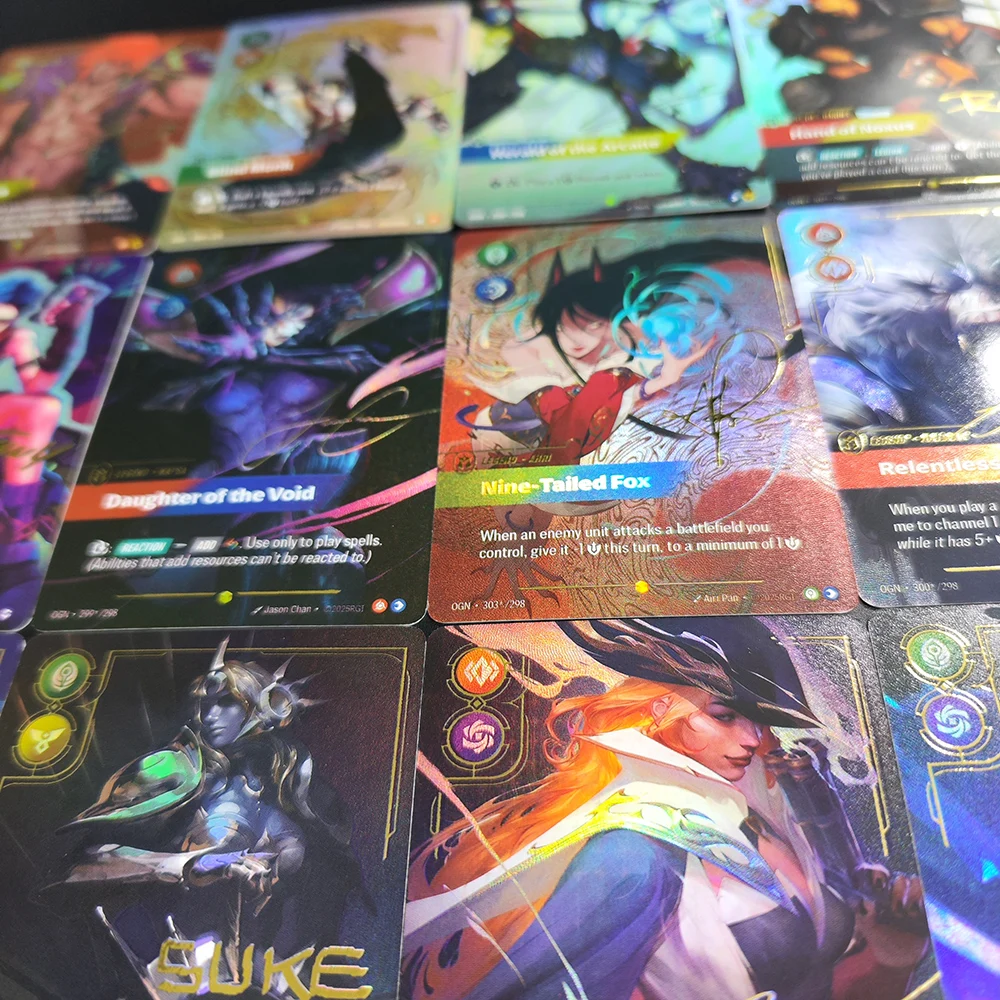 Proxy Riftbound League of Legends Origins Trading Card Game OGN Kai'Sa Ahri  Jinx Sett Yasuo Teemo Signature Collection Tcg Card - AliExpress 26