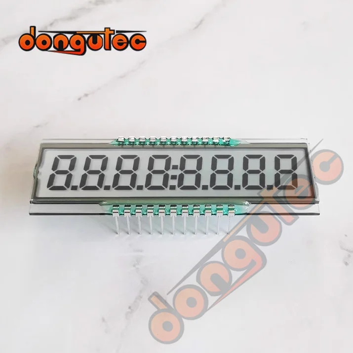 22-pinowy TN dodatni 8-cyfrowy segmentowy dynamiczny dysk LCD 3.3V