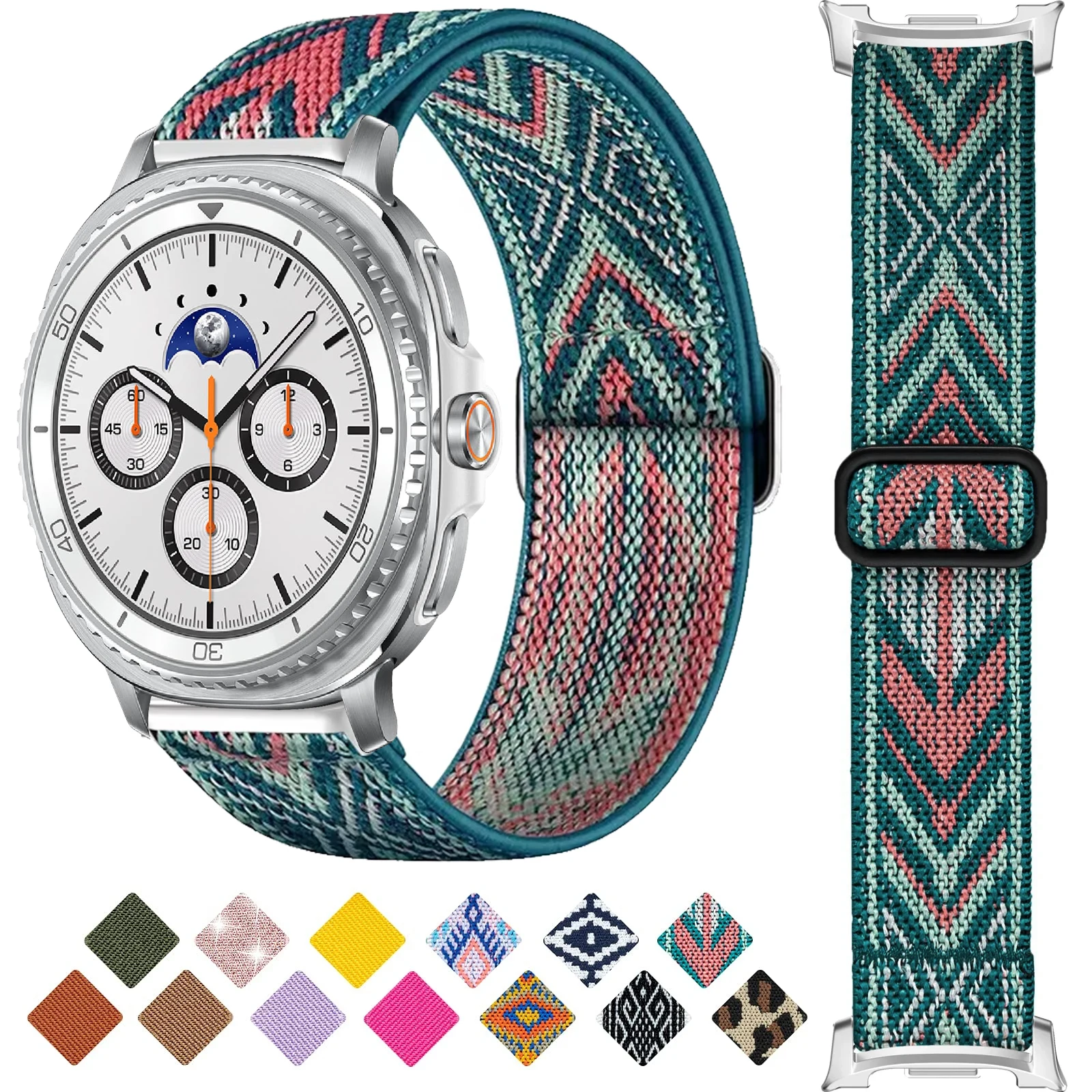 

Nylon Watchband For Samsung Galaxy Watch 8 40/44mm Strap Adjustable Elasticity Bracelet For Galaxy Watch 8 classic Accessories