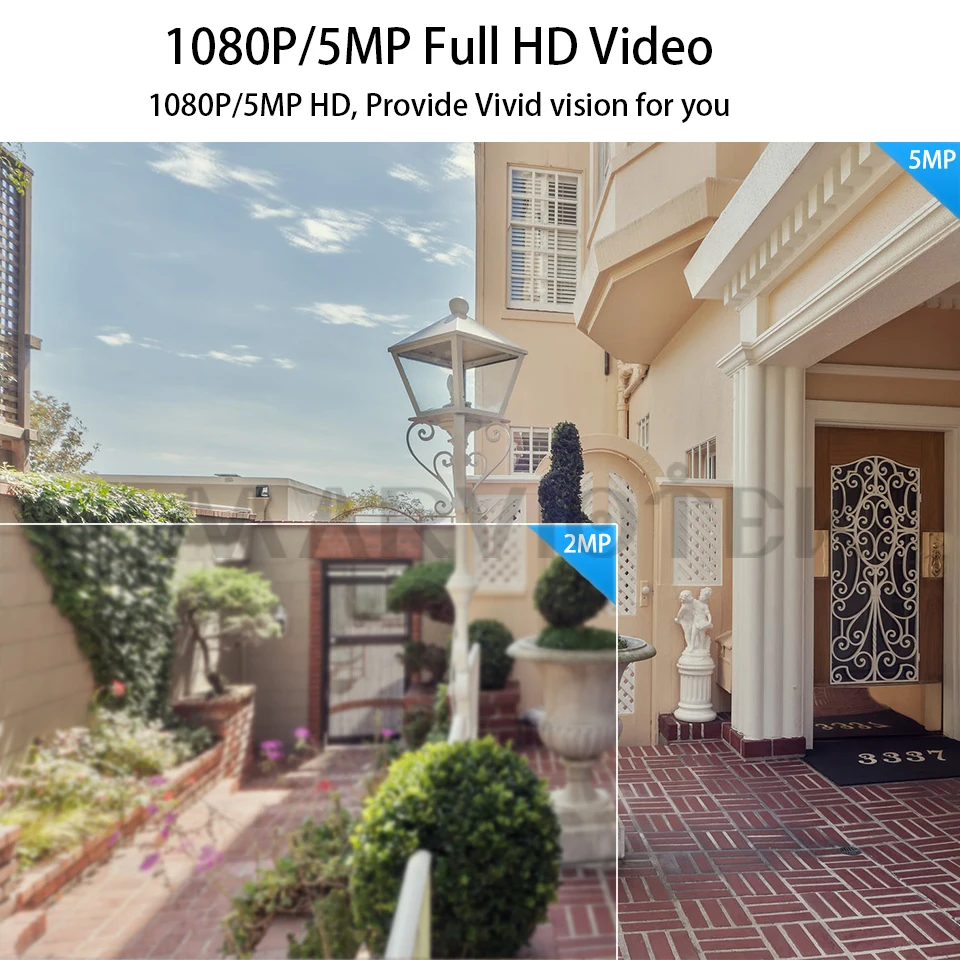 5MP 4G LTE dengan Slot Kartu Sim Kamera Pengintai Video Kendaraan dengan Kamera Wifi Mini 1080P Kamera Keamanan Camhi Monitor Bayi