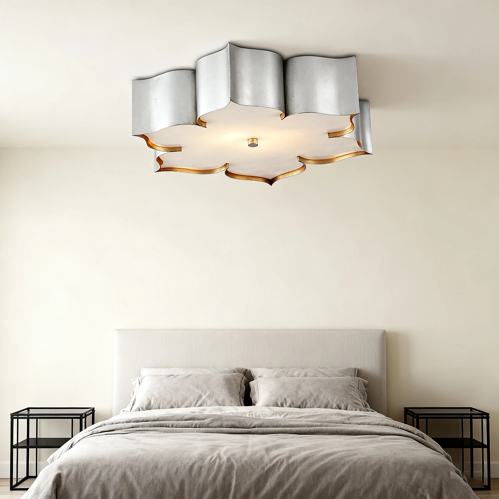 

BOSSEN Modern Dimmable Luster Pendant Lamp Designer Glass Silver Metal Chandelier 3-Color for Living Room Hotel Home Interior De