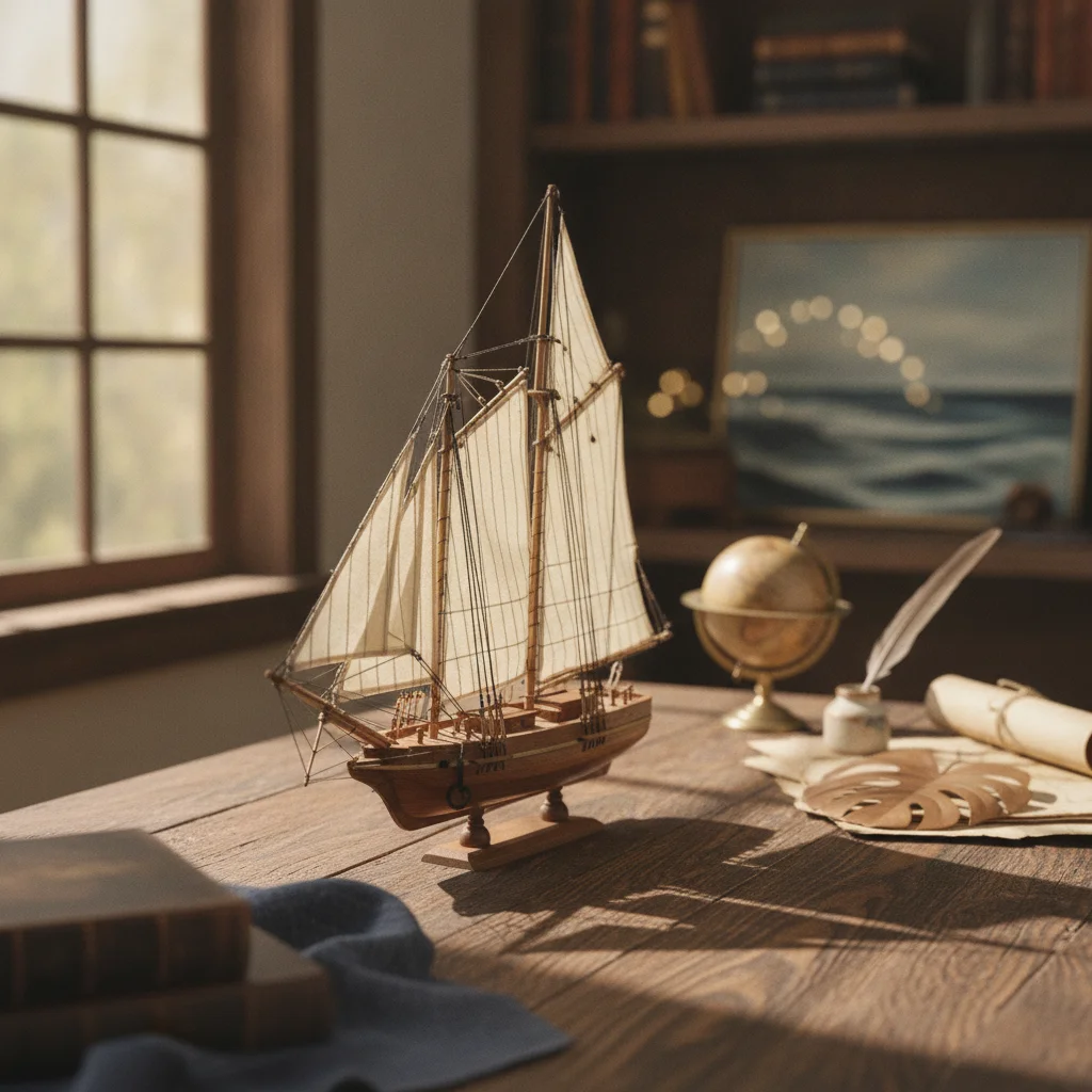Model Kit Wood - Wooden Sailboat Kit 1:66 Scale Ship