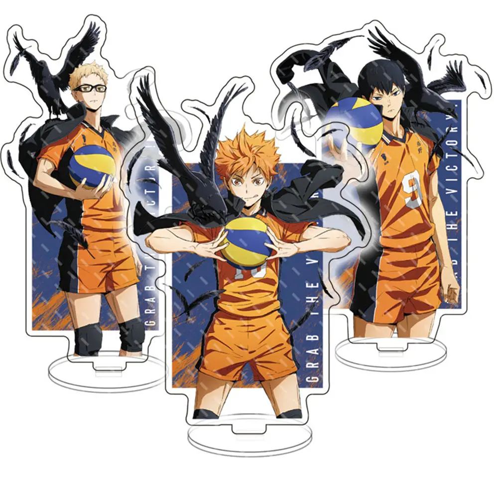 

Haikyuu!! Shoyo Hinata Tobio Kageyama Yu Nishinoya Cosplay Acrylic Standing Sign Table Decoration Cartoon Desktop Ornament Anime