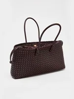 2025 new niche commuting woven hand-held shoulder bag, fashionable and versatile, super large capacity tote bag - Image 3