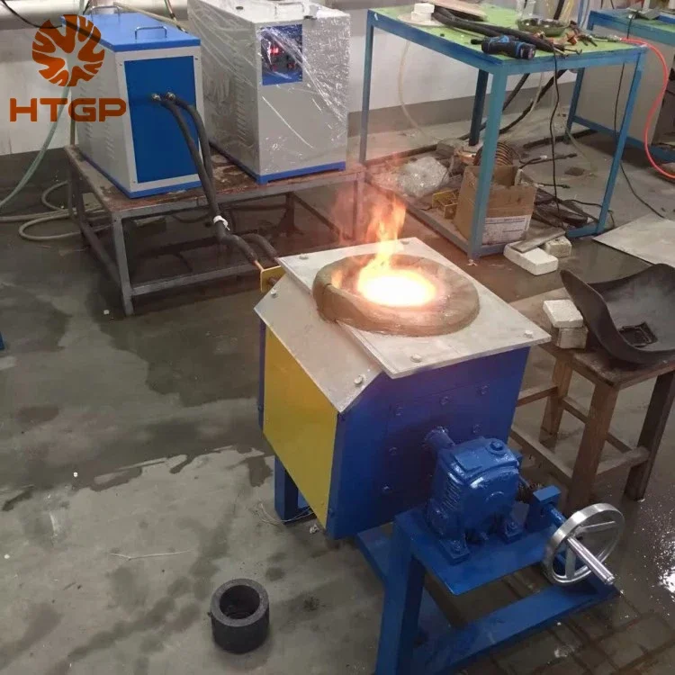 30kg-100kg small induction electric smelting furnace machine steel iron aluminum copper metal melting furnace equipment lab