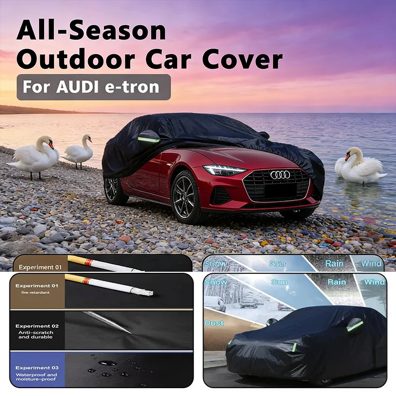 All-Season Car Cover for AUDI e-tron  Sportback- Outdoor Full Protection, Waterproof Dustproof Heat-Resistant