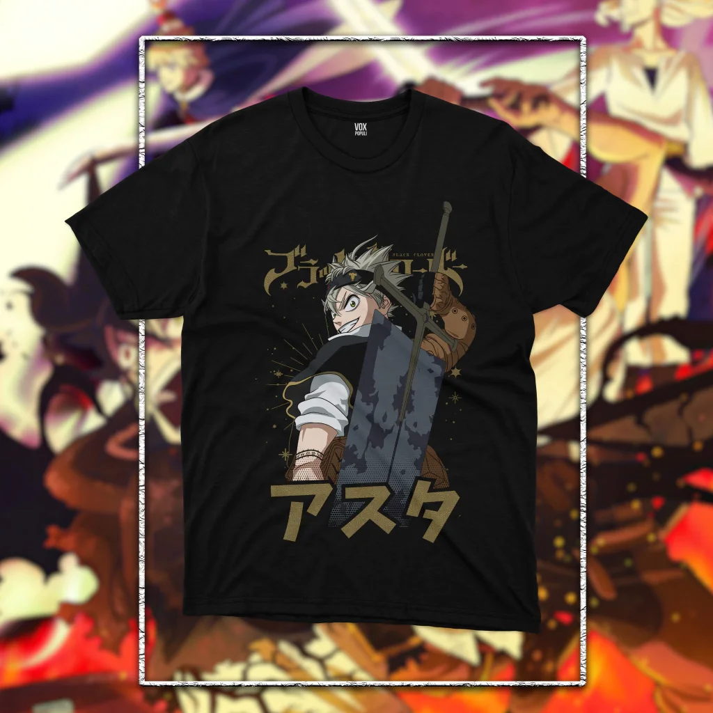 ASTA ESPADA unisex Anime cotton shirt outdoor recreation tee