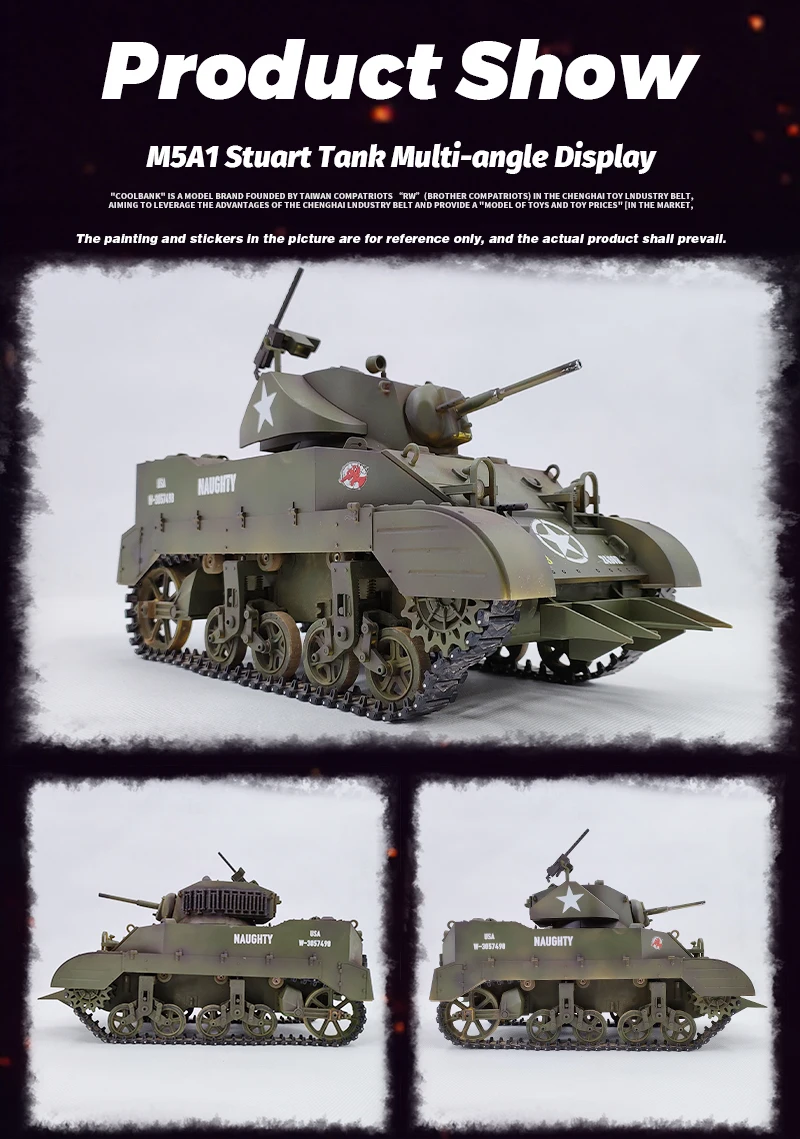 1/6ラジコン戦車　WWⅡ　M5A1　4チャンネルプロポ付 1/6ラジコン戦車 WWⅡ M5A1 4チャンネルプロポ付 - メルカリ