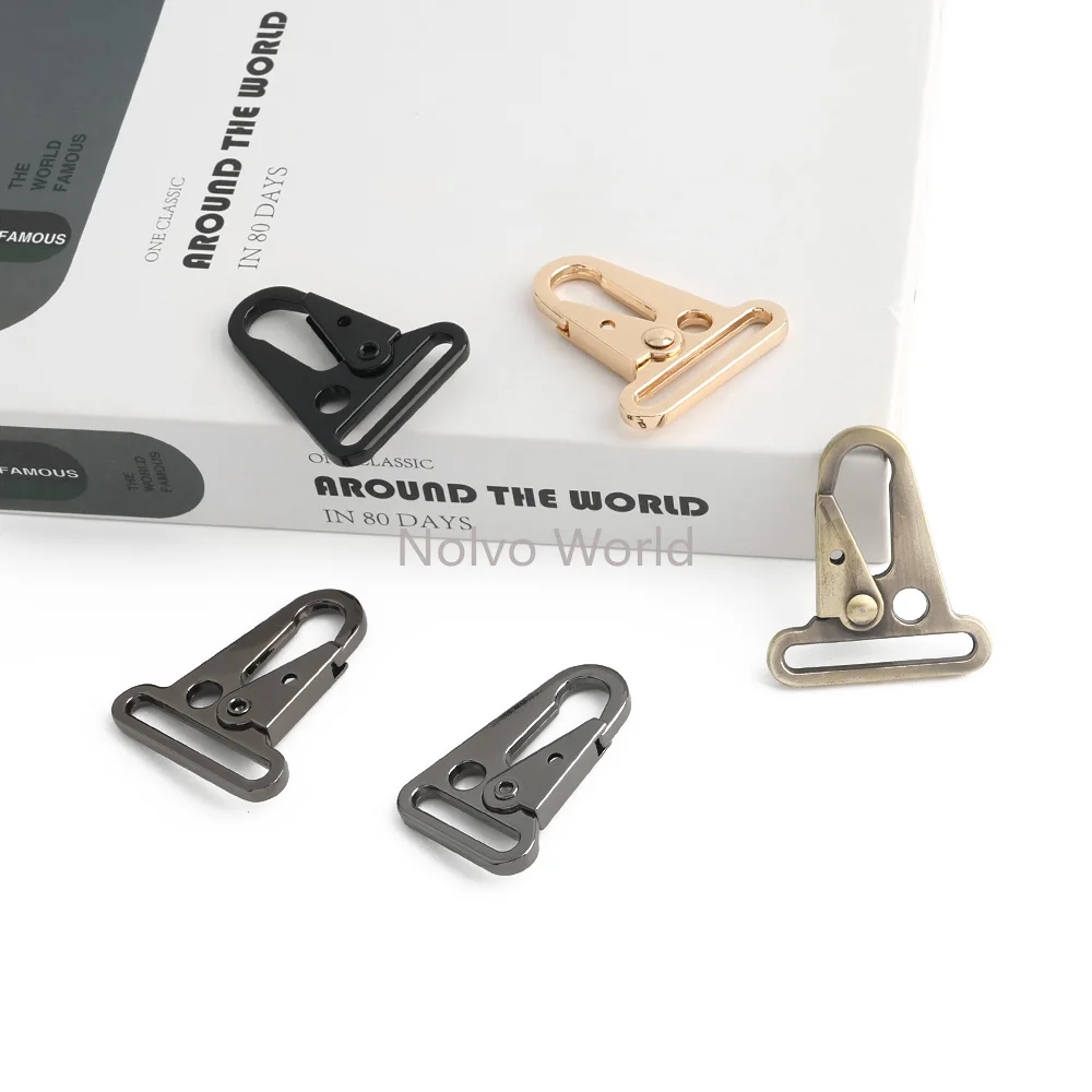 10/50/100PCS Double Opening Zippers Zipper Clip Theft For Webbing Belt Key Chain Bag Hook Multi-functional Buckles Accessories