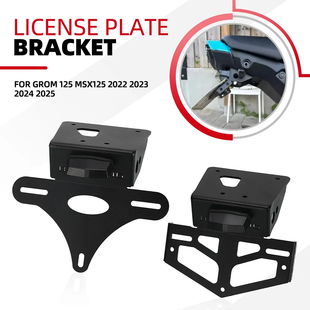 

Motorcycle Rear Tail Tidy Fender Eliminator Registration For Honda Grom 125 MSX125 2022 2023 2024 2025 Kit License Plate Holder