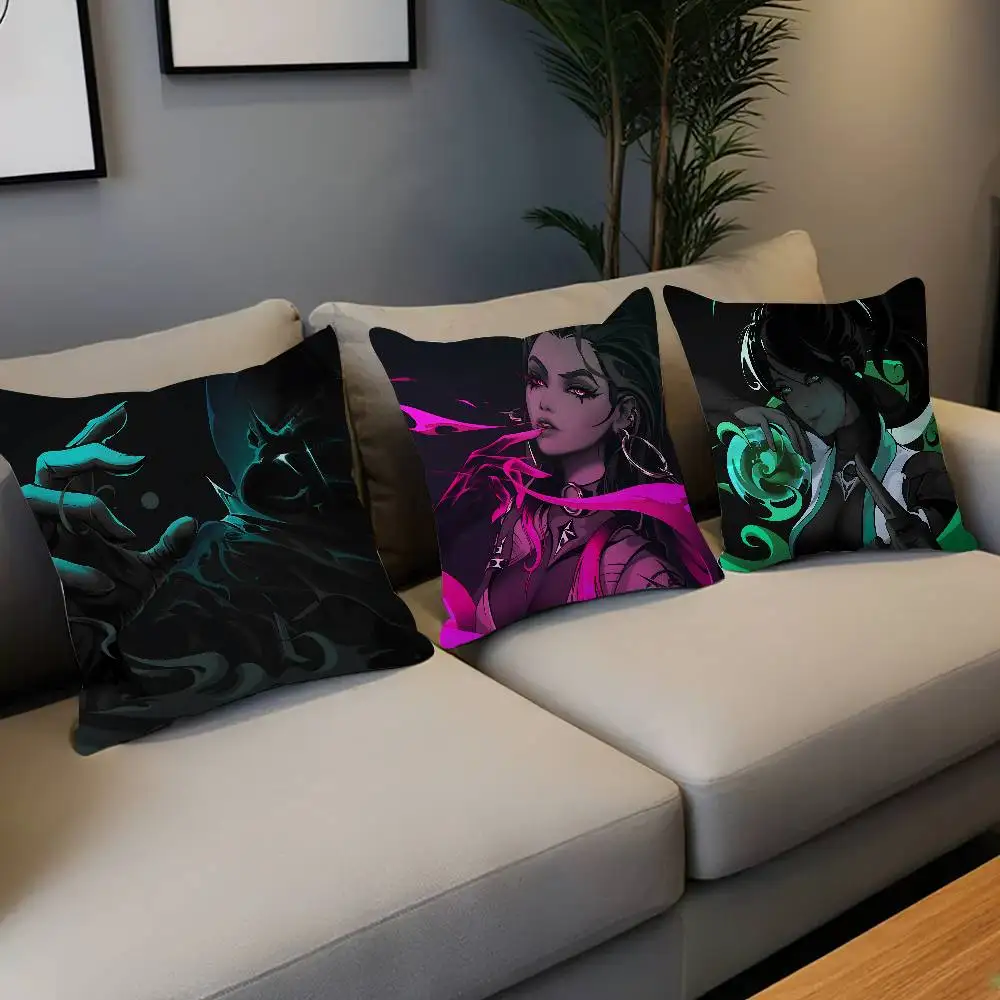 Valorant Game Pillow Gift Home Office Decoration Pillow Bedroom Sofa Car Cushion CoverPillow Case