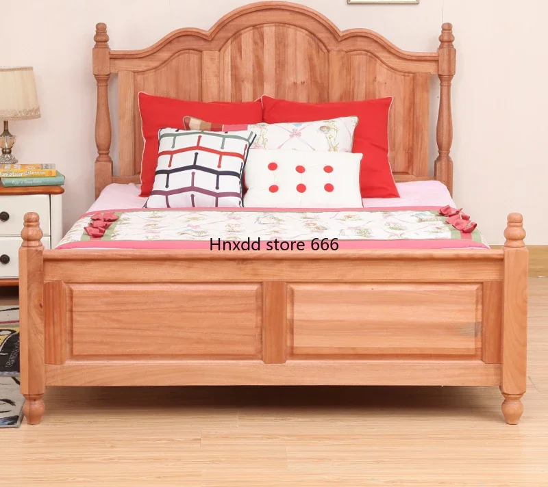 Children's bed solid wood with guardrail