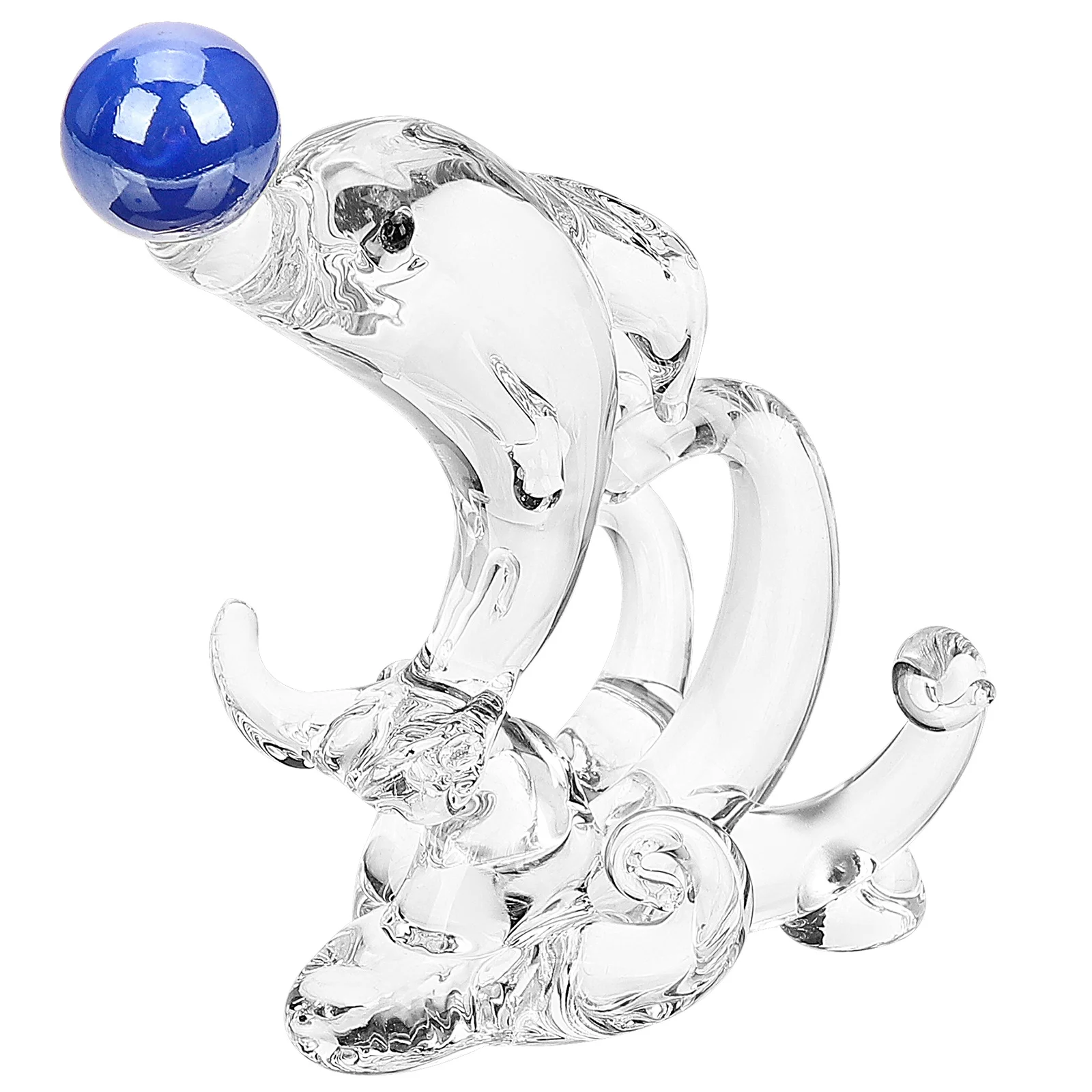 

Crystal Dolphin Decor Small Size Space-Saving Flat Bottom Design for Home Desktop Indoor Decoration Unique Exquisite Craft