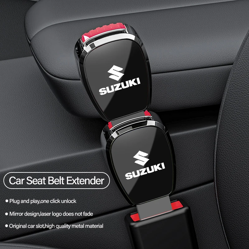 Extensor de clipe para cinto de segurança de carro, fivela de bloqueio de cinto de segurança, acessórios para suzuki swift jimny ignis alto sx4 samurai kaiser
