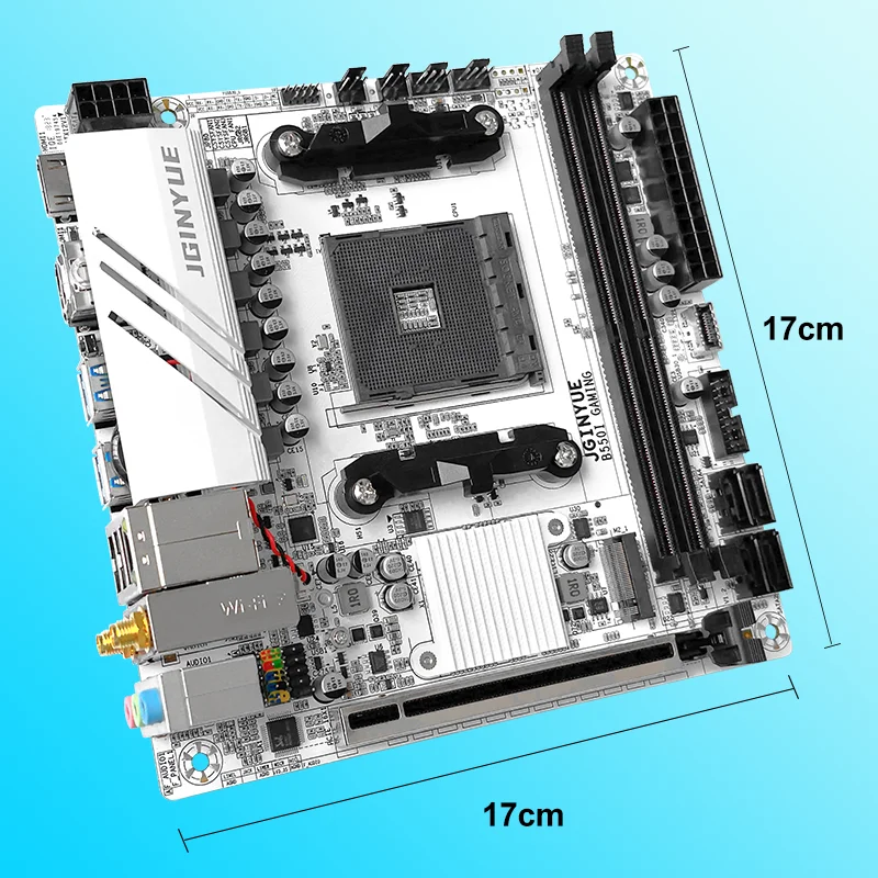 JGINYUE AMD B550 AM4 mini ITX Motherboard supports Ryzen R5 4000 JGINYUE AMD B550 AM4 mini ITX Motherboard supports Ryzen R5 4000