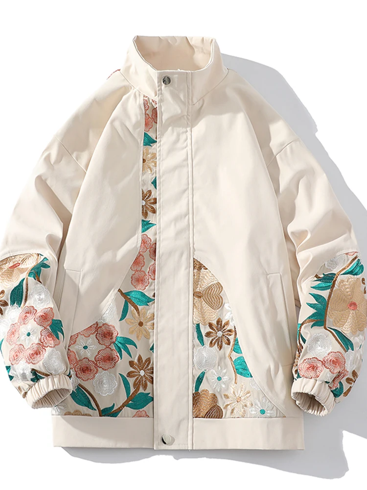 

Бейсбольный джгут с вышивкой Ele для мужчин, свободный крой, весна-осень, китайский бренд Sle Faion, молодежная модная верхняя одежда