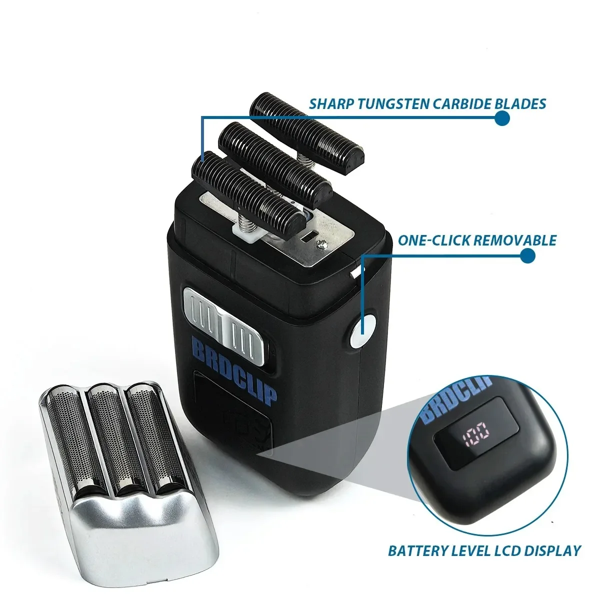 Men professional shaver cordless hair clipper 7000RPM Trimmer ABS Shell Barber Shop Oil Head Salon Hair Trimming BRDCLIP 8008