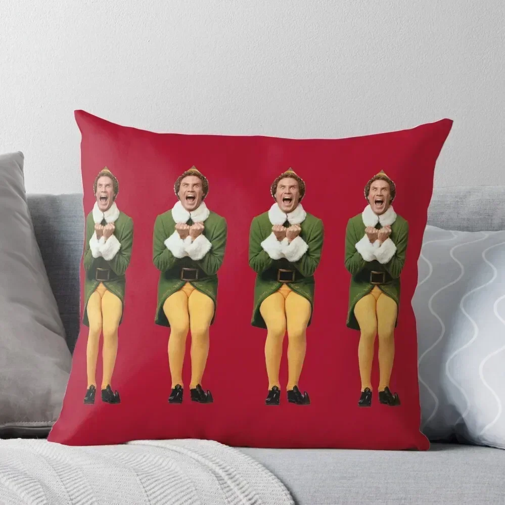 

SANTA! OH MY GOD! SANTA'S COMING! I KNOW HIM! I KNOW HIM! Throw Pillow Christmas Covers Luxury Pillow Case pillow