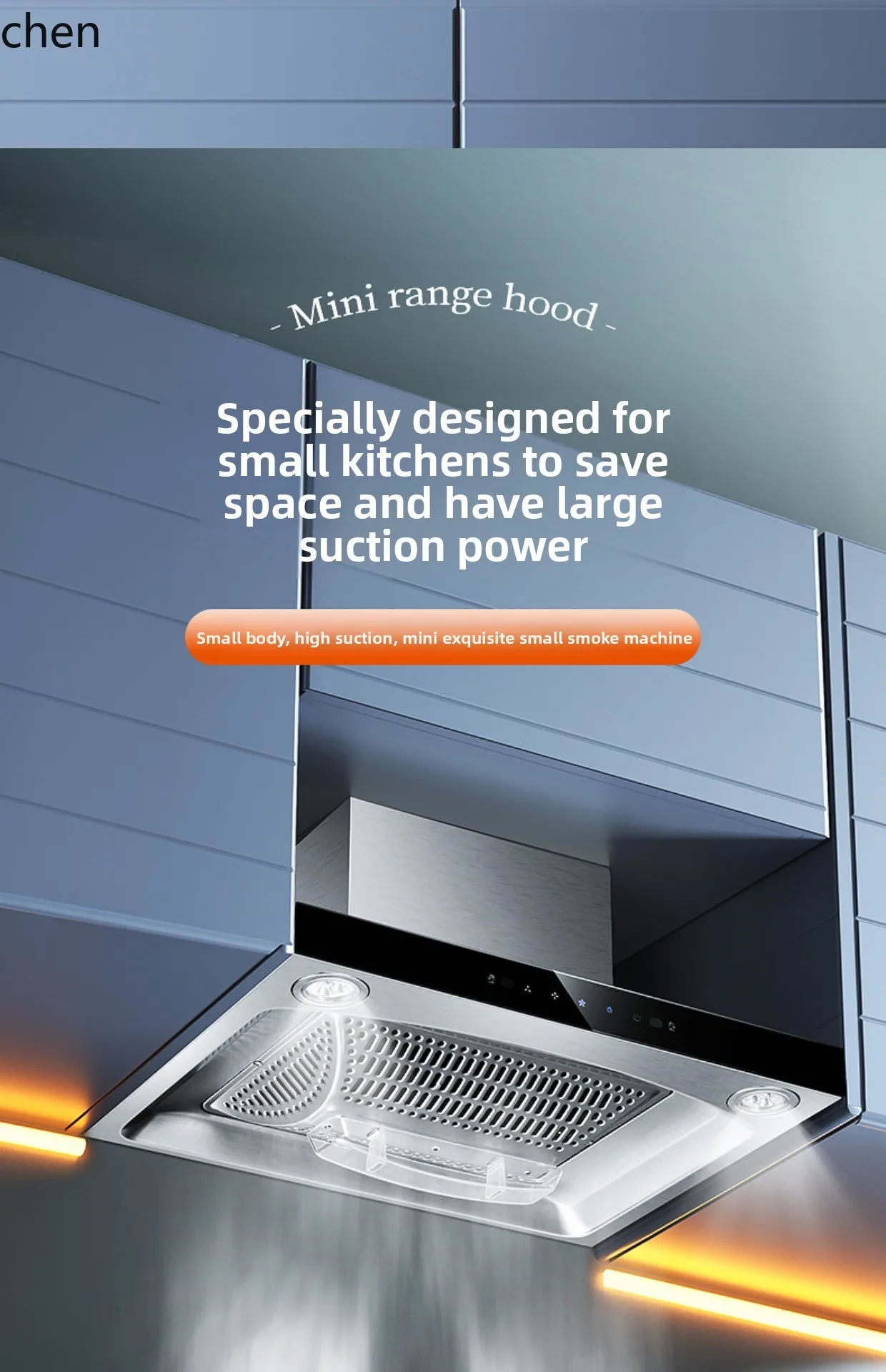 ZML range hood small size large suction rental pumping machine small household top suction smoking machine