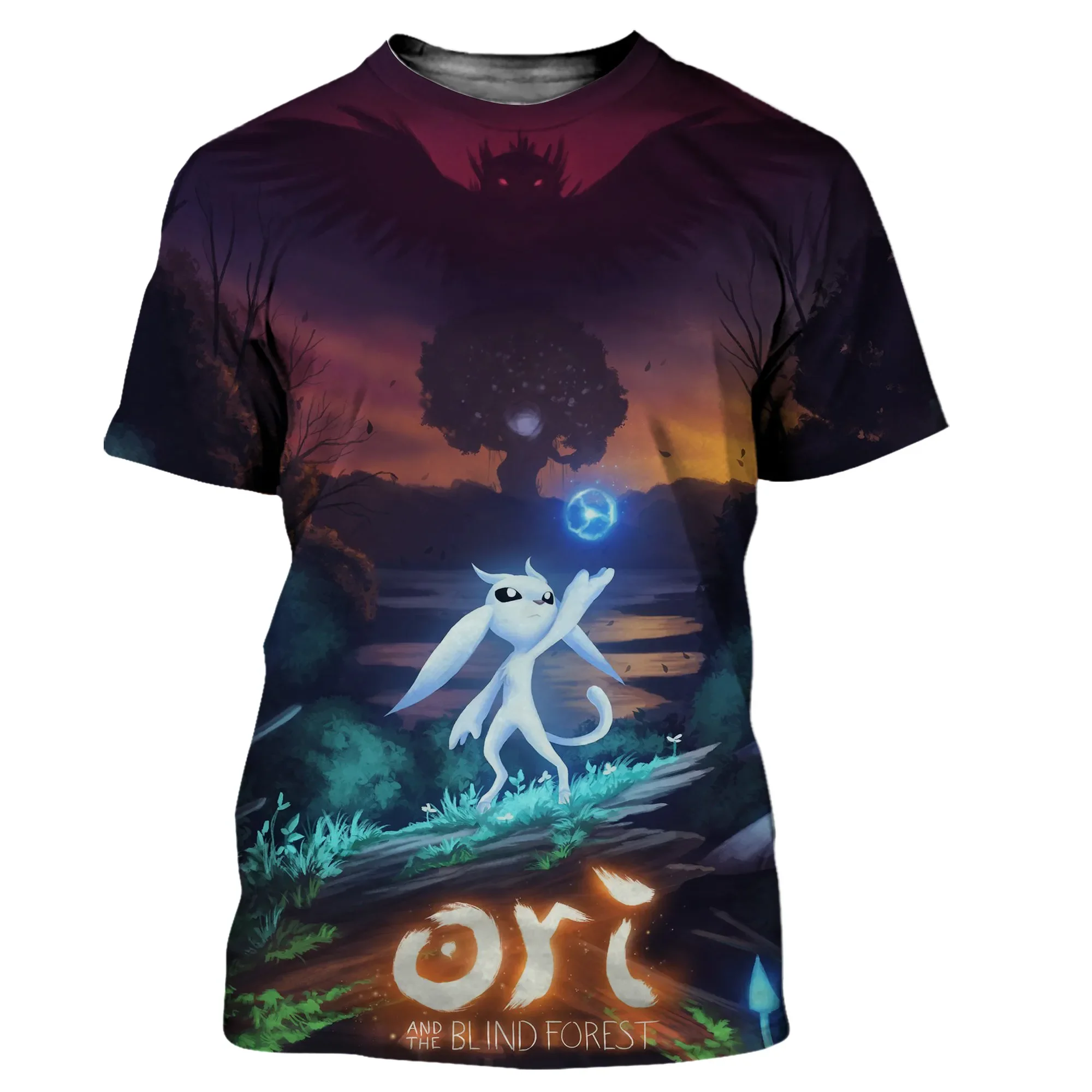 Ori dan the Will of the Wisp t-shirt kartun Game 3D dicetak Streetwear anak laki-laki dan perempuan Fashion ukuran besar T Shirt Atasan anak-anak