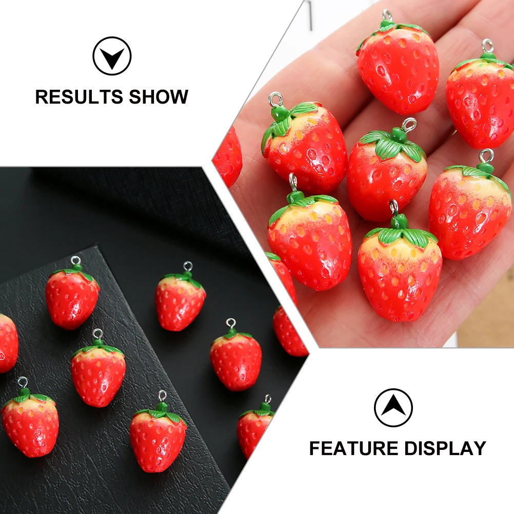 

10pcs Pendant Earrings DIY Supplies Diy Accessories Jewelry Accessories Fruit Decor Resin Gifts Craft Materials