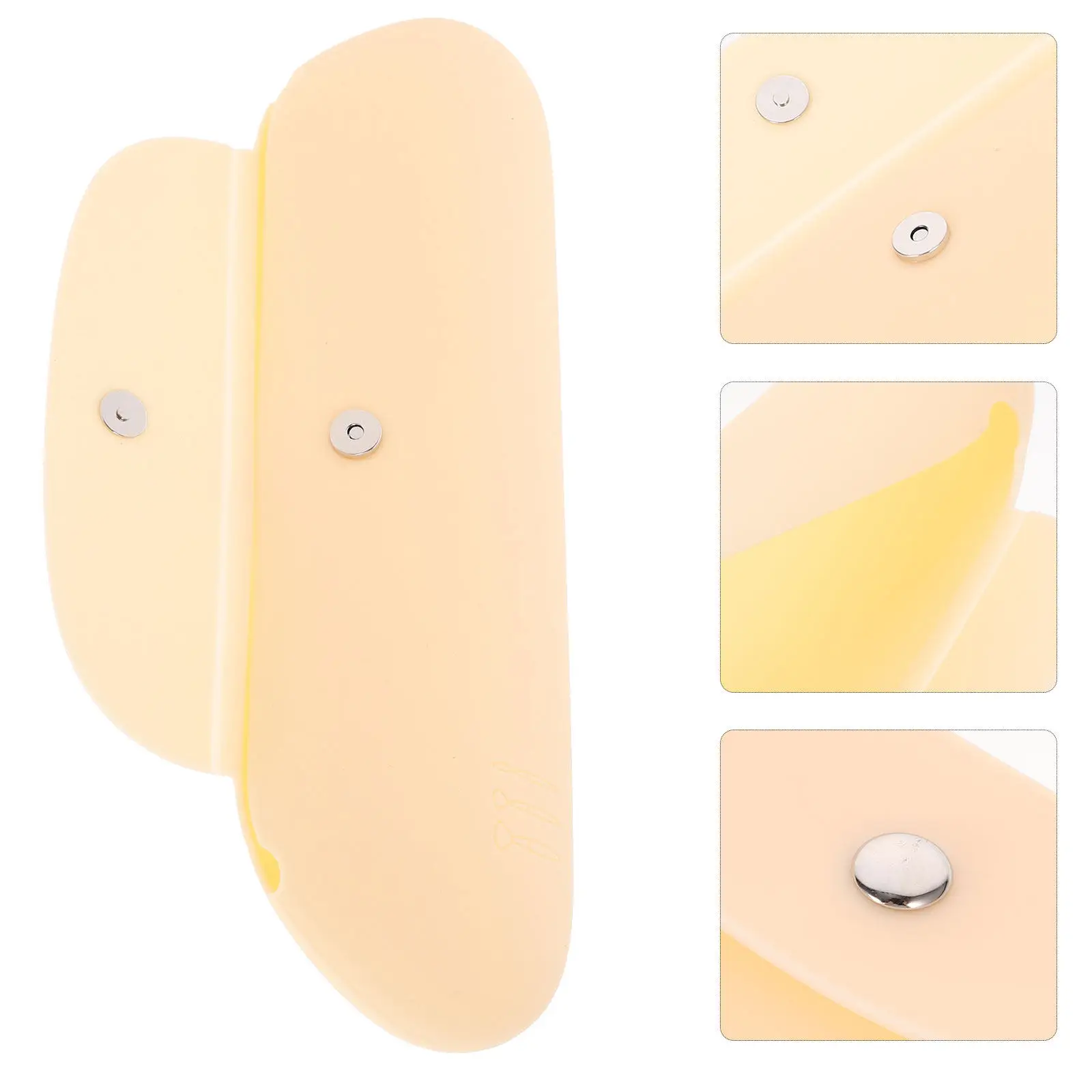 حقيبة تخزين فرش المكياج من السيليكون، حقيبة فرش مكياج للسفر، متينة وخفيفة الوزن للنساء، تصميم بسيط وسهل التنظيف