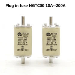 Quick acting fuse NGTC00 AC500V/AC690V 200A 160A 125A 100A 80A 63A 50A 40A 20A 16A 10A plug-in knife type installation