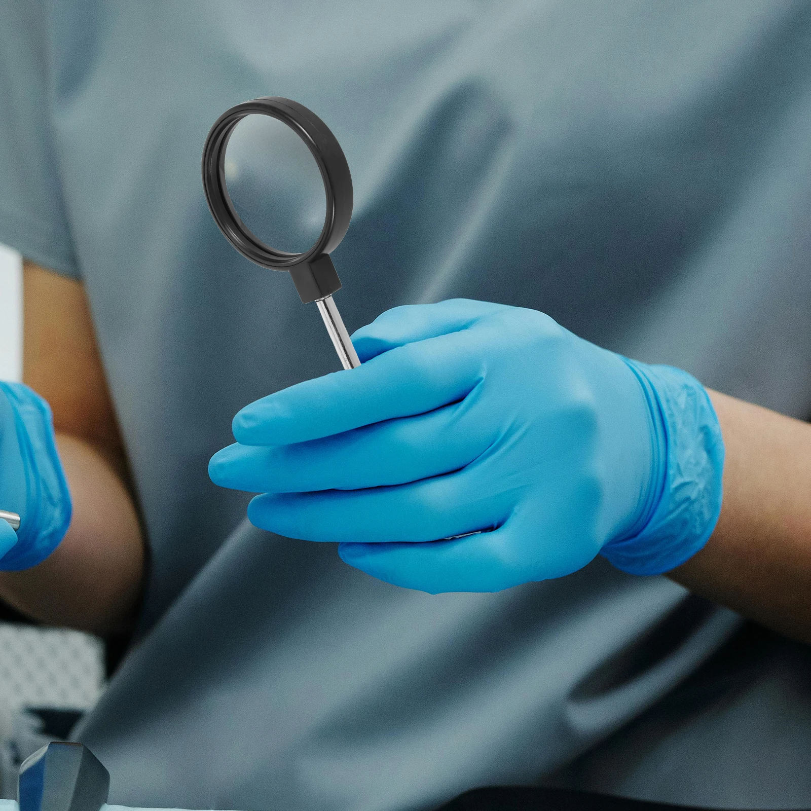 Meniscus Lens Magnifying Glass Handheld Magnification Tool Plastic Double-sided Magnifier