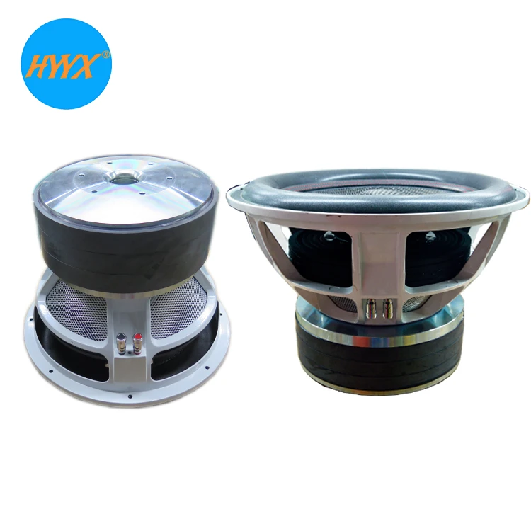 15 Inch Dual Voice Coil Subwoofer with 4000W RMS Carbon Cone 12V DC 5 & 4 Inch Speakers for Car Audio System