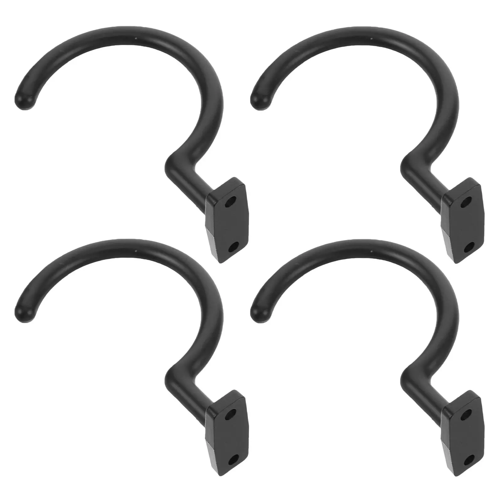 

Набор из 4 современных черных металлических крючков для бильярдных киев, эффективное решение для хранения в игровой комнате или на бильярдном столе