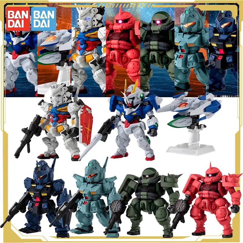 Bandai Originele Snoep Speelgoed GUNDAM FW GUNDAM CONVERGE 28 Wit GUNDAM Jim Zagu Action Figure Speelgoed voor Jongens Meisjes Kids Gift