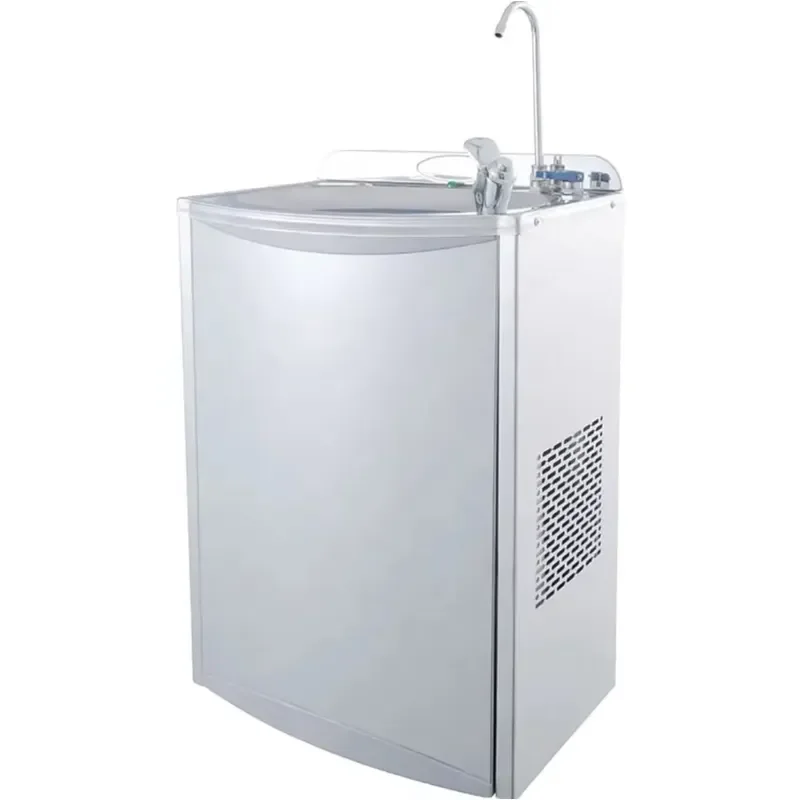 Stainless Steel Vertical Water Dispenser With RO System Commercial Non Contact Drinking Machine For Public Use Cold Water