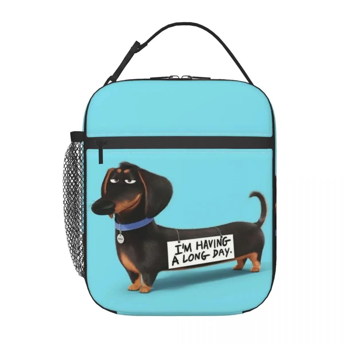 Kawaii Dachshund Insulated Lunch Bag for Camping Travel Wiener Badger Sausage Dog Resuable Cooler Thermal Lunch Box Women Kids