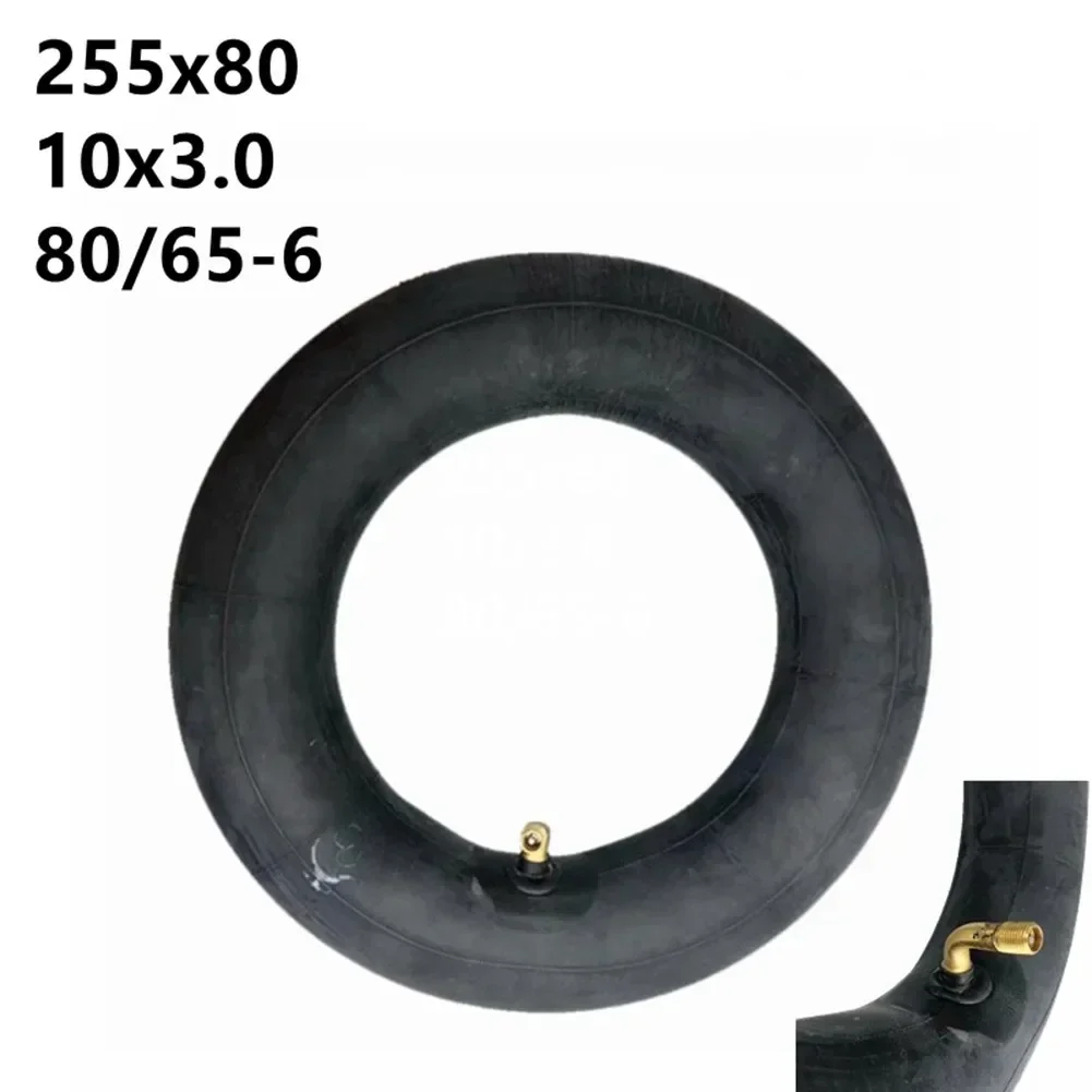 1pc Black 10inch 255x80/10X3(80/65-6) Thickened Tire Inner Tube For Electric Scooter Rubber Scooter Tubes ﻿