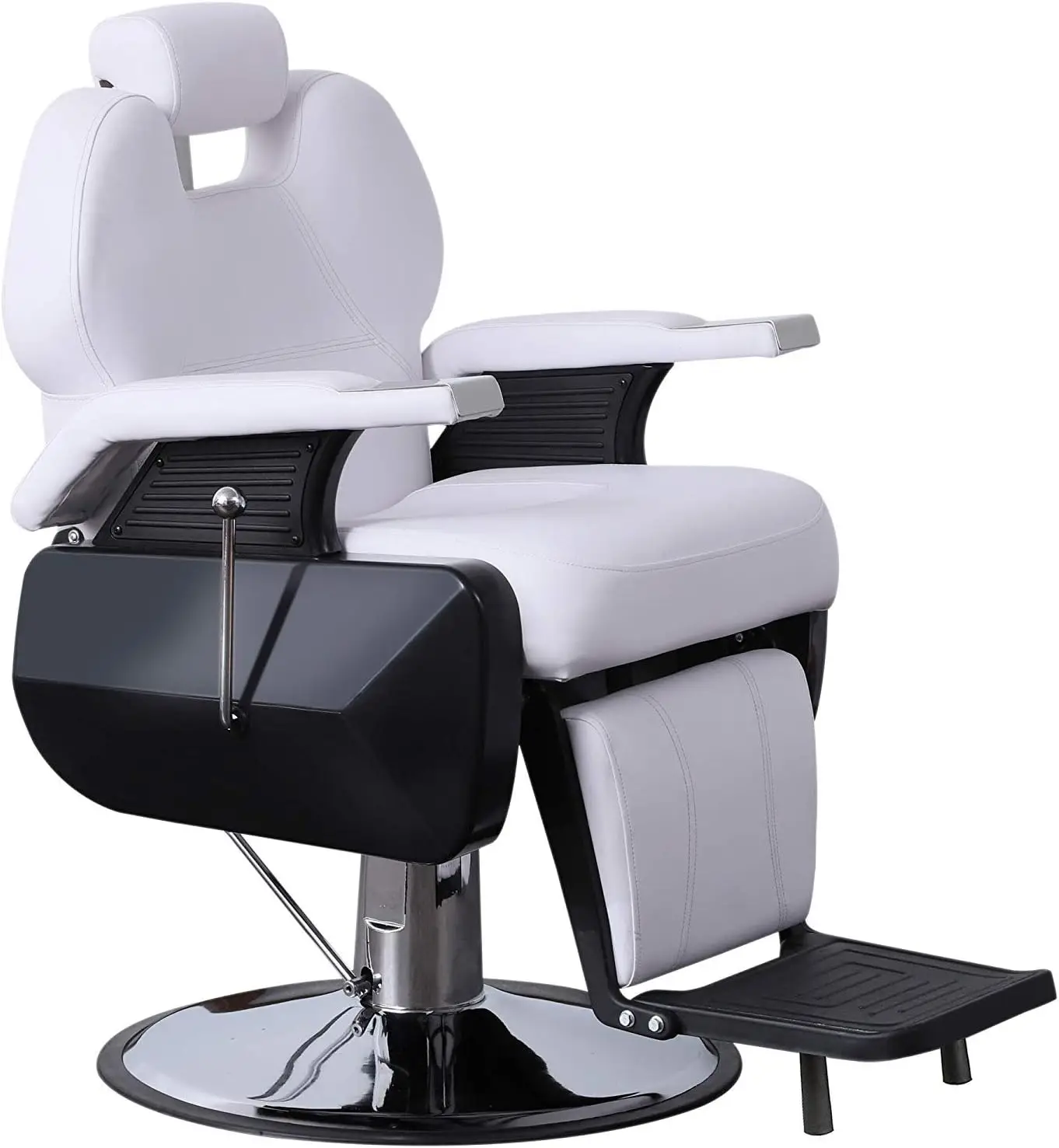 

BarberPub Heavy Duty Reclining Barber Chair All Purpose Hydraulic Salon Chair for Barbershop Stylist Tattoo Chair