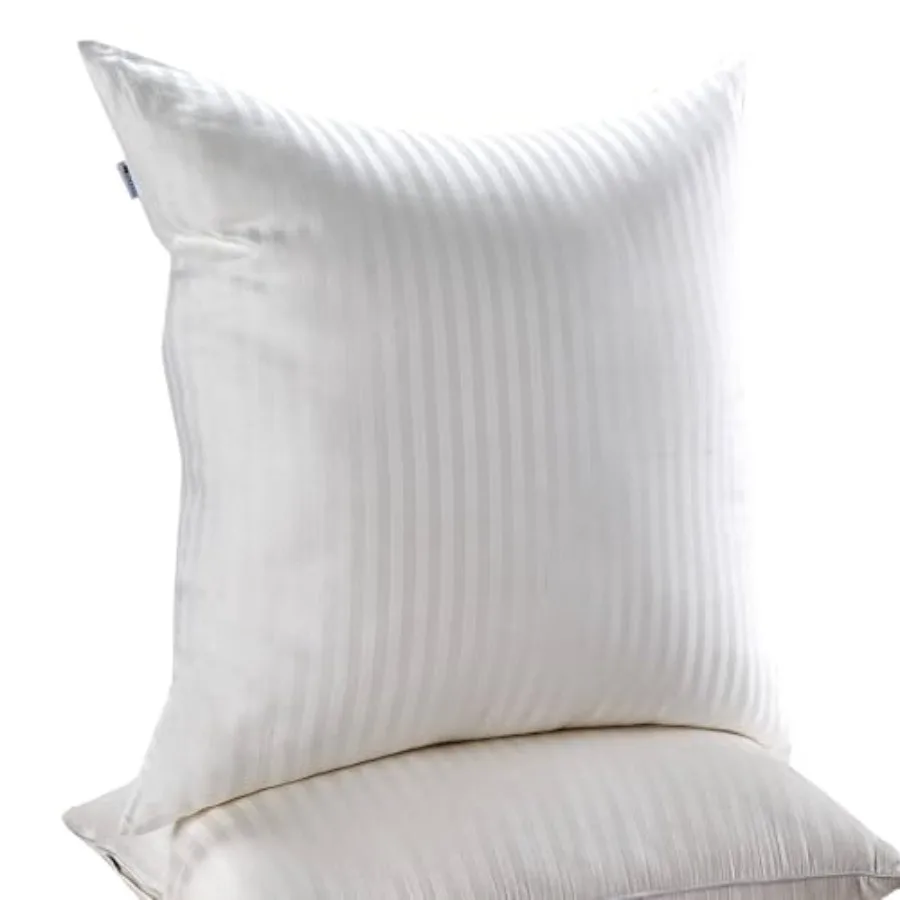 

Pack of 2 Euro Pillow Inserts 26x26 for Indoor Bed Couch or Sofa European Pillows Set of 2 Fluffy Square Decorative Throw Cushi