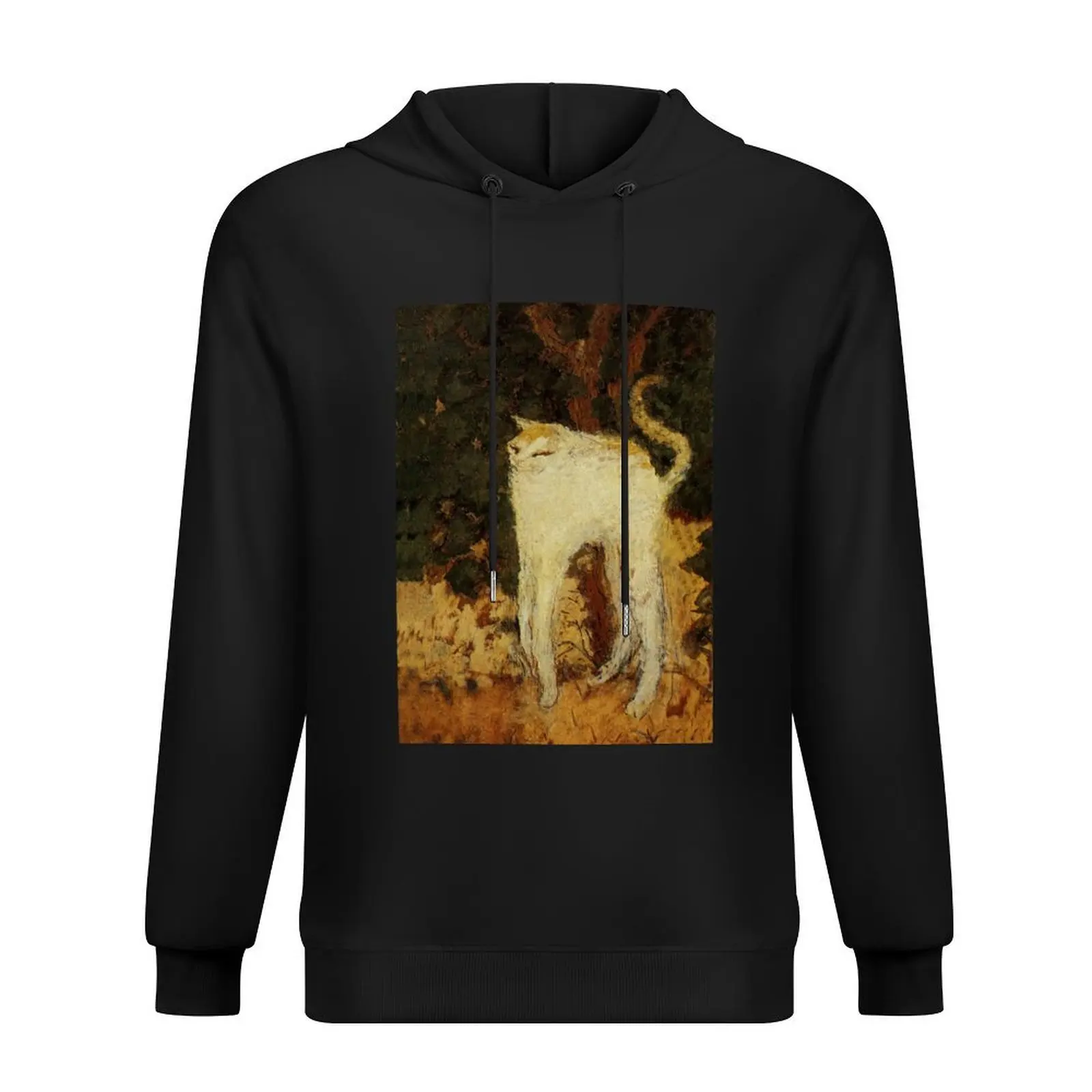 

“White Cat” by Pierre Bonnard Hoodie men clothing korean style clothes men's sweat-shirt men's sweat-shirt set hoodie man