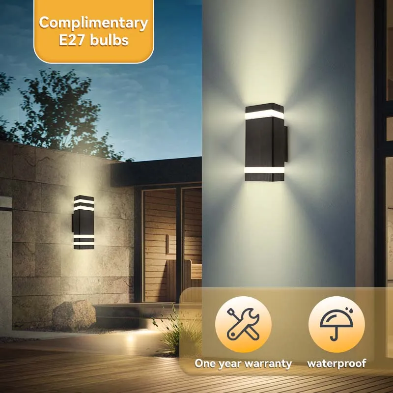 

Decor Wall Light E27 Bulb socket LED Sconce Outdoor Waterproof External Stairs Lighting Bedroom Living Fixture Home Lamp Wall