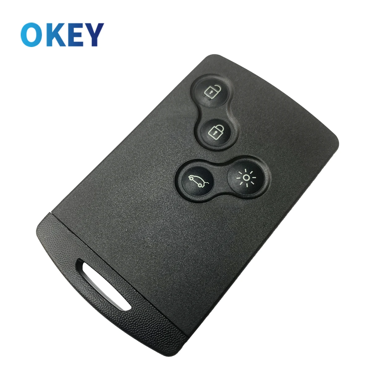 Okey Car Key 4 Button Shell For Renault Megane Laguna Koleos Fluence Scenic Clio Captur Remote Card Smart Key Shell Cover Case