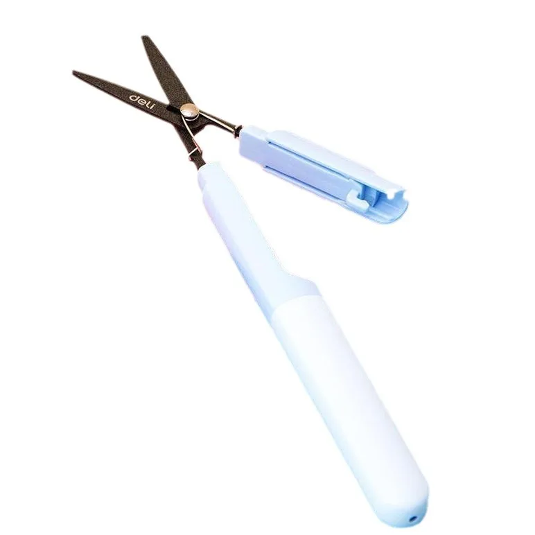Nette faltbare Schere tragbare Anti-Stick für Kinder Aldult handgemachte Unboxing Papier Schneiden Mini Utility Messer Büro Schreibwaren