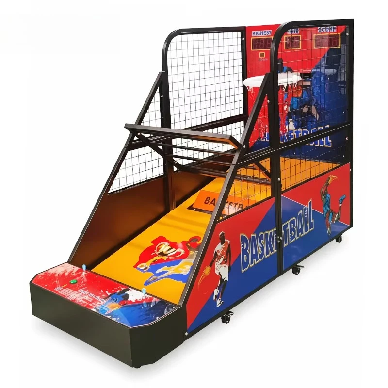 Hot Sale Coin Operated Basketball Shooting Arcade Machine Foldable Amusement Machine Street Basketball Arcade Game Machine