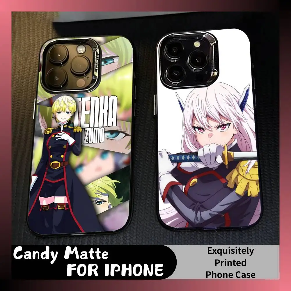 Tenka Anime Chained S-Soldier 2nd Phone Case For iPhone 16 17 15 14 12 13 Pro Max Black Candy Matte Shockproof Cover