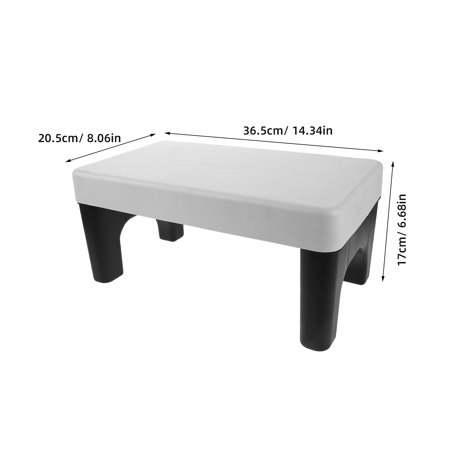 Bathroom Footrest Stool for Pooping Toilet Step Stool Stable Plastic Non Slip Design Potty Training Travel Friendly