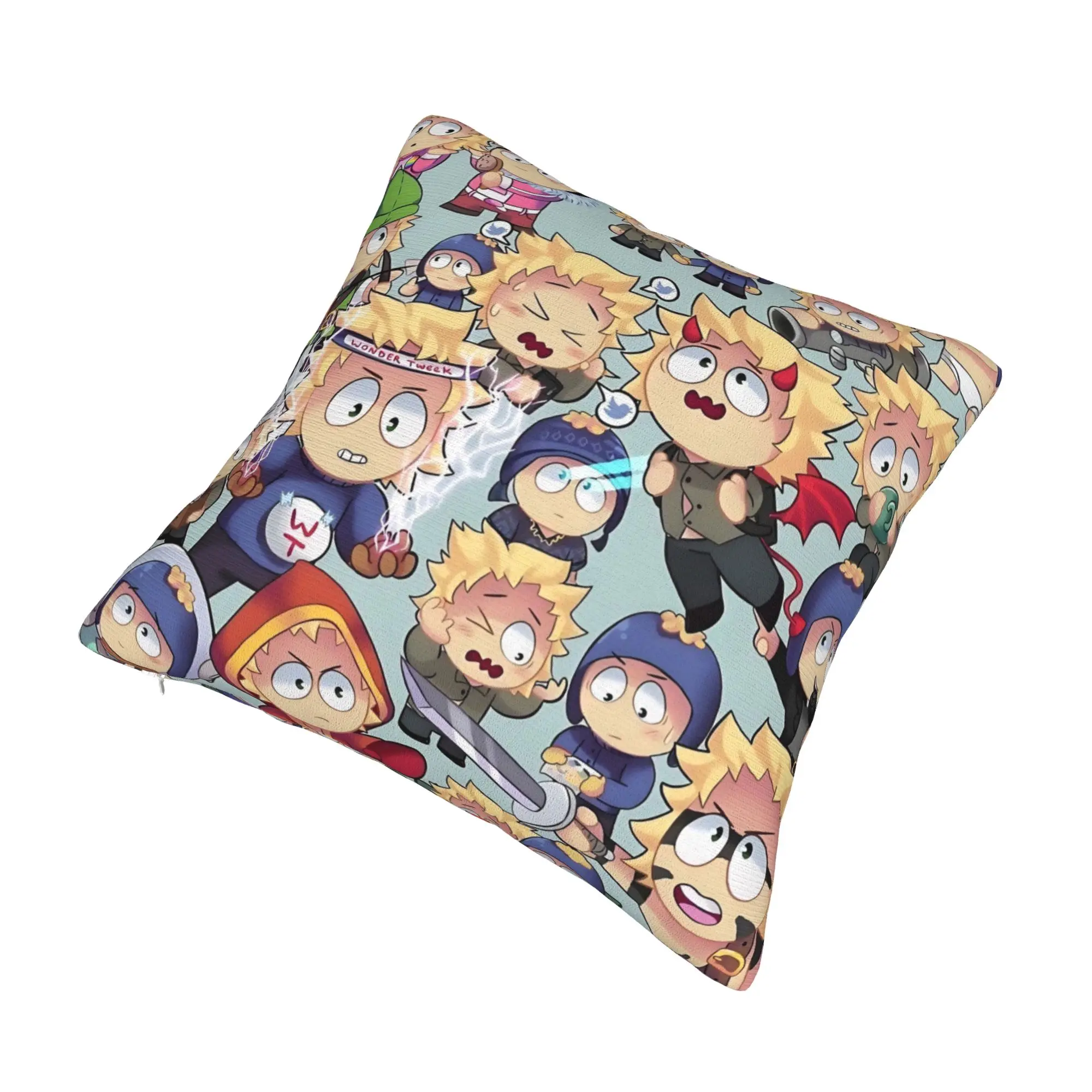 Anime Kawaii South Parks Luxury Pillow Cover Decoracion Salon Case Tweek x Craig Cushions for Sofa