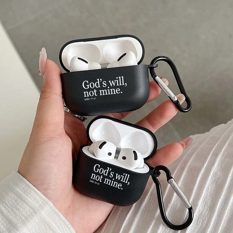 Custodia per cuffie ispiratrice Christian Faith per Apple per Airpods 1/2 3 4 Pro e Pro2 Custodia per auricolari Regali per uomini e donne
