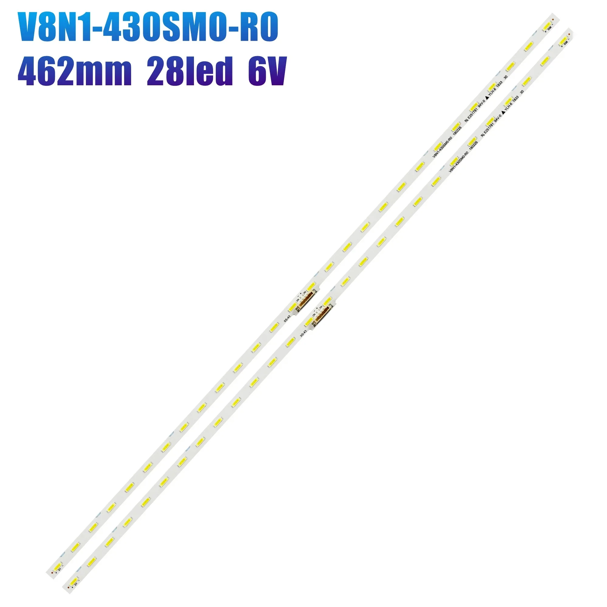 

Полосы светодиодной подсветки для UE43RU7172U UE43NU7475 UE43NU7445 UE43NU7400 UE43RU7100 V8N1-430SM0-R0 BN96-45954A UE43NU7125K