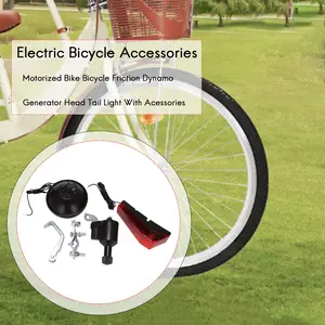 Tail Light Motorized Bicycle, Dynamo Generator Friction Bicycle, Accessories Main Motorized Bicycle Sales - №6