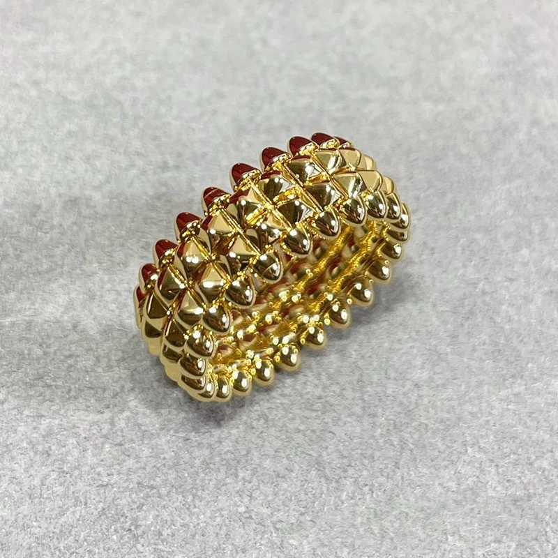 2023 New 925 Sterling Silver Large Wide Rivet Ring for Men and Women Couples Fashion Luxury Brand Advanced Design Jewelry