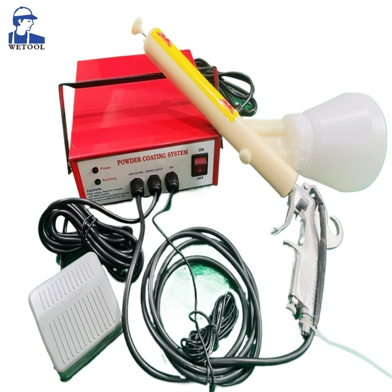 Sheet Metal Shell Spraying Equipment Molding Machine Portable Manual Spray Gun Electrostatic Spray Powder Coating Gun